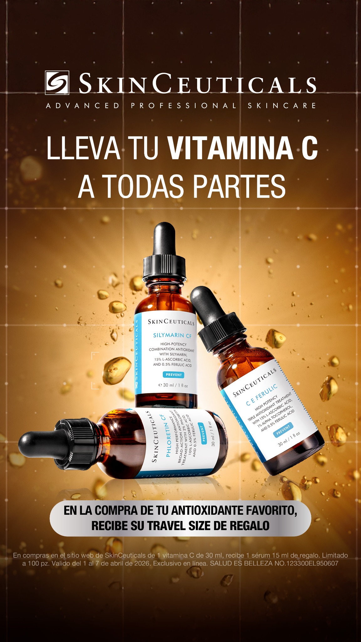 SkinCeuticals Facebook ad from Apr 1, 2026