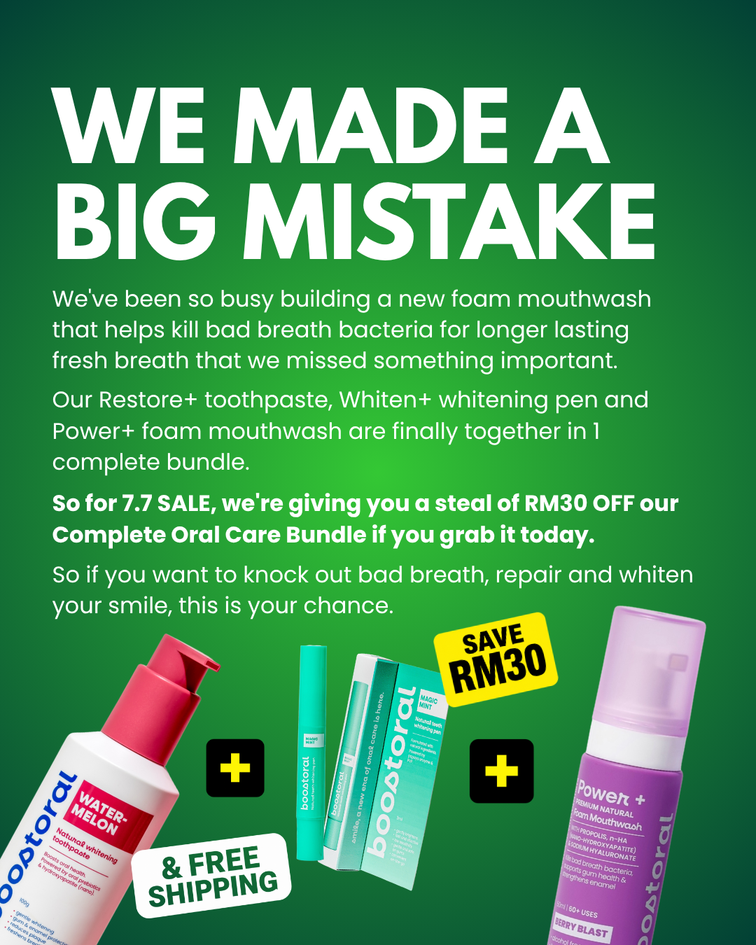 boostoral Facebook ad