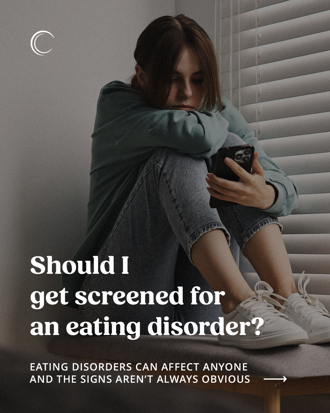 Oasis Eating Disorder Recovery Facebook ad: If you’ve noticed changes in your eating habits…