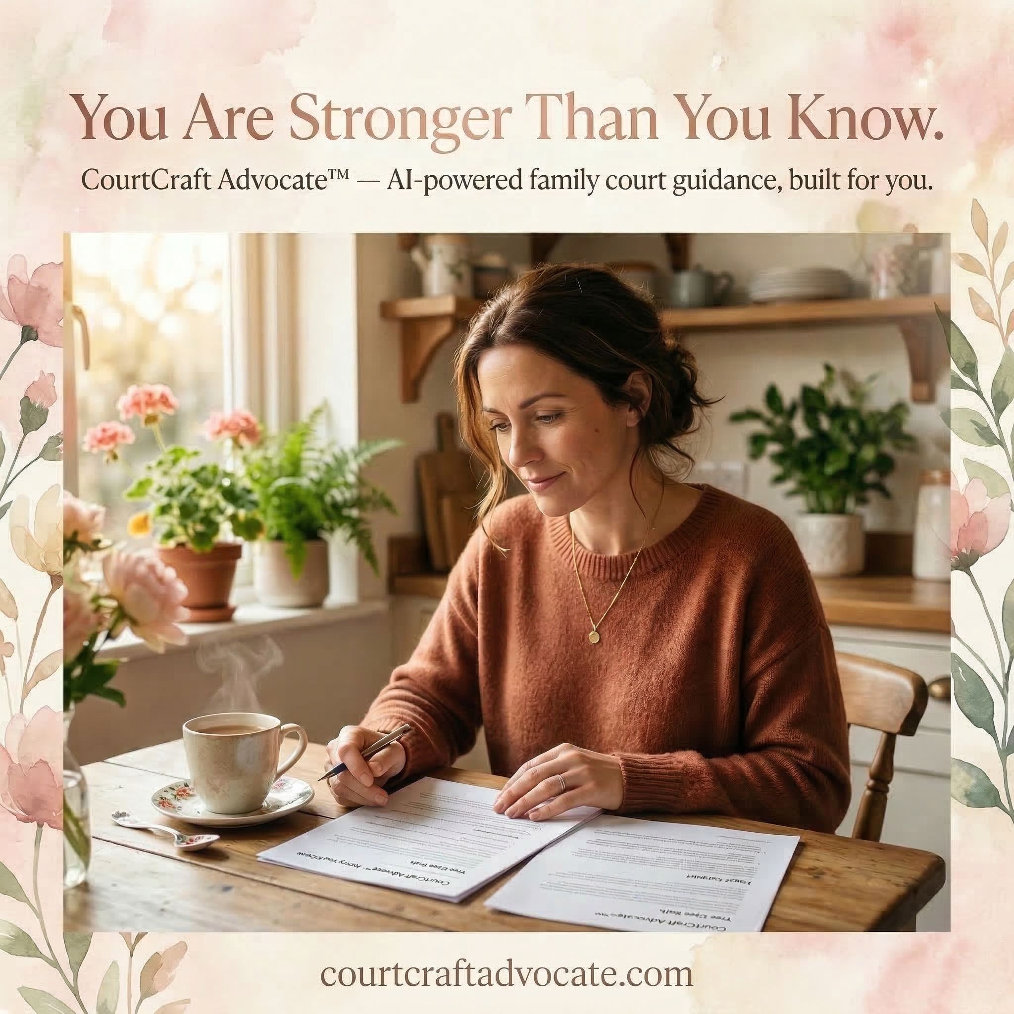 Court Craft Advocate Facebook ad: Facing family court feels overwhelming.