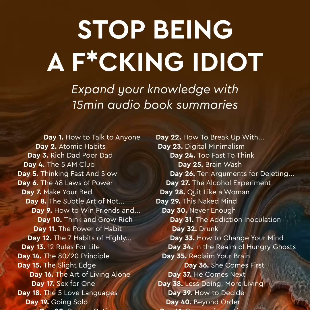 Blinkist Facebook ad: Stop Being Boring As F*ck With Blinkist, The App Apple…