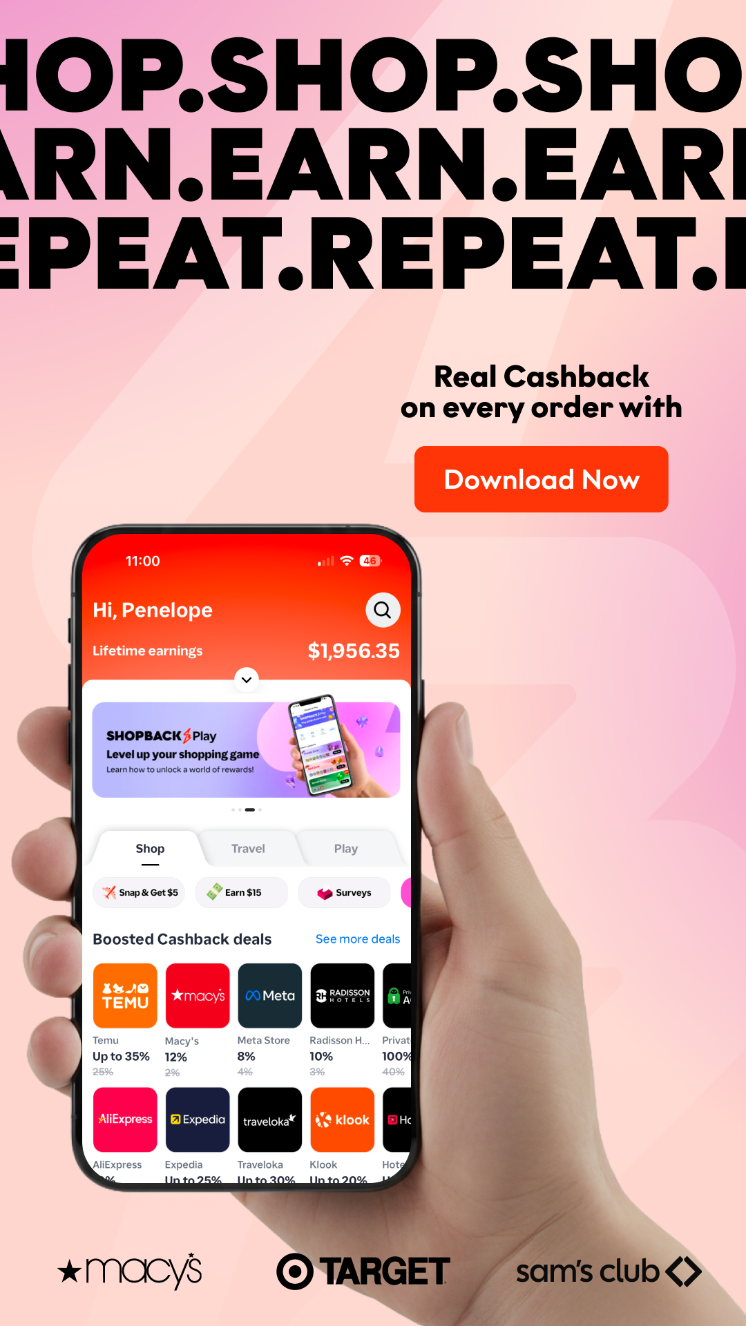 ShopBack Facebook ad from Feb 27, 2026