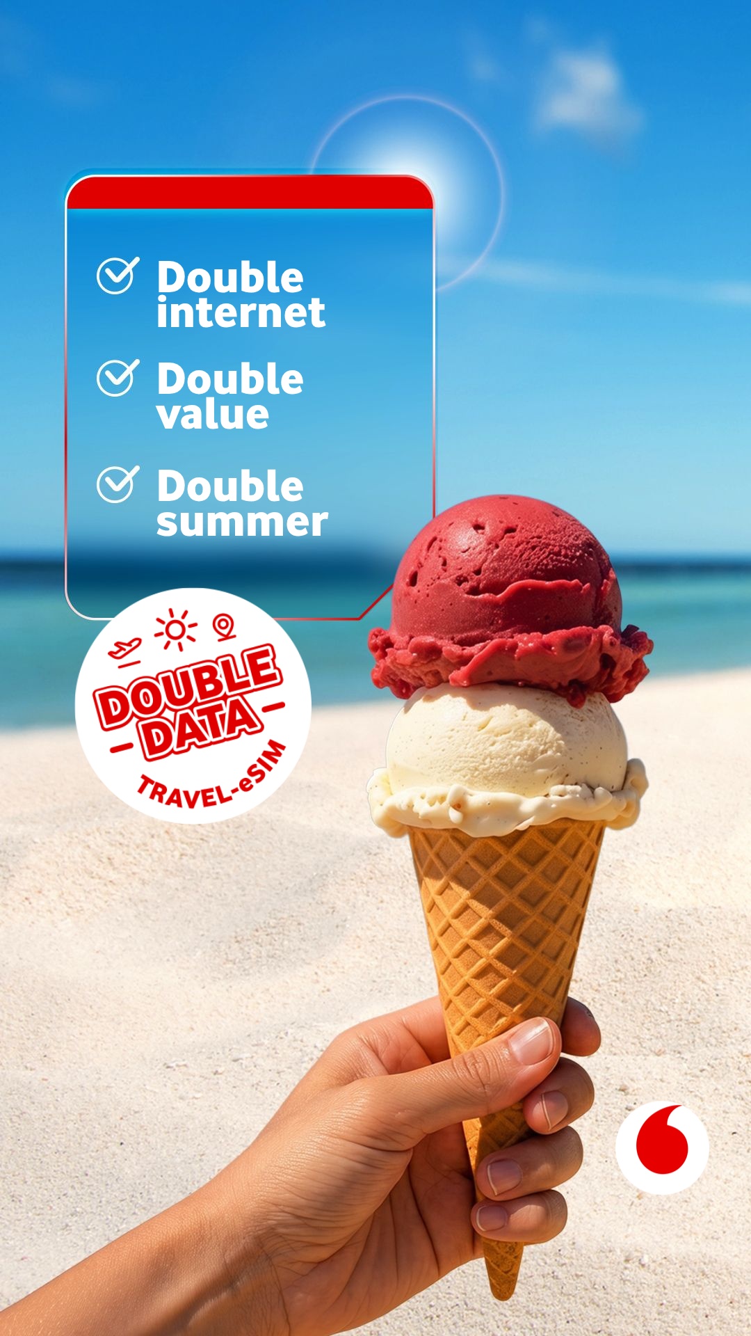 Vodafone Travel eSIM Facebook ad