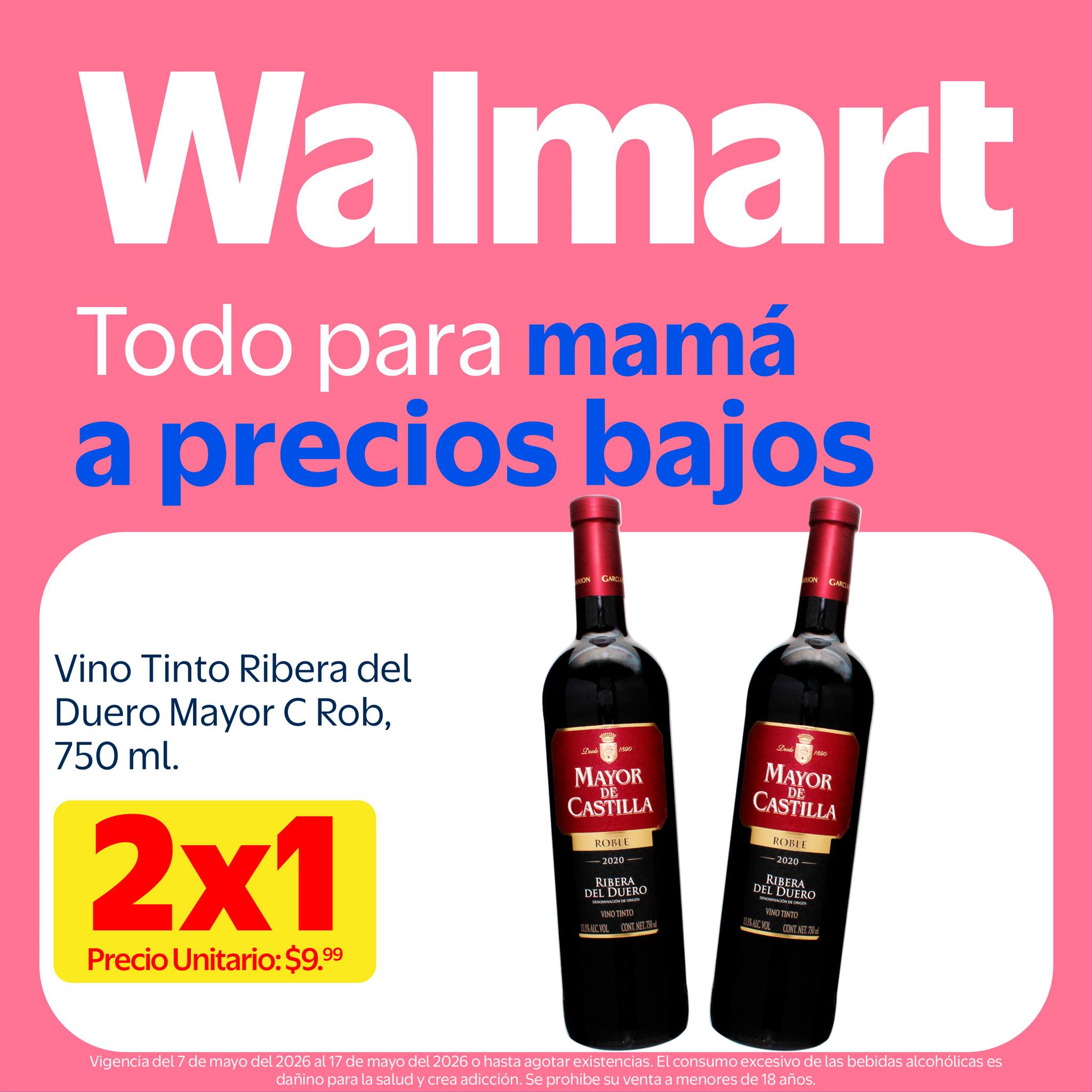 Walmart El Salvador Facebook ad: Lo que querías para festejar a mamá en…