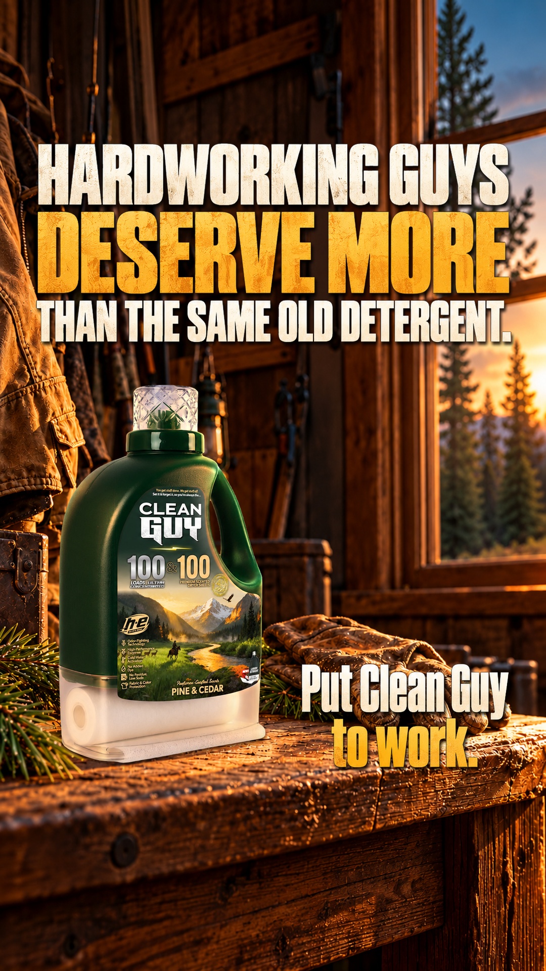 Clean Guy Facebook ad: You're a dude, not a lilac.