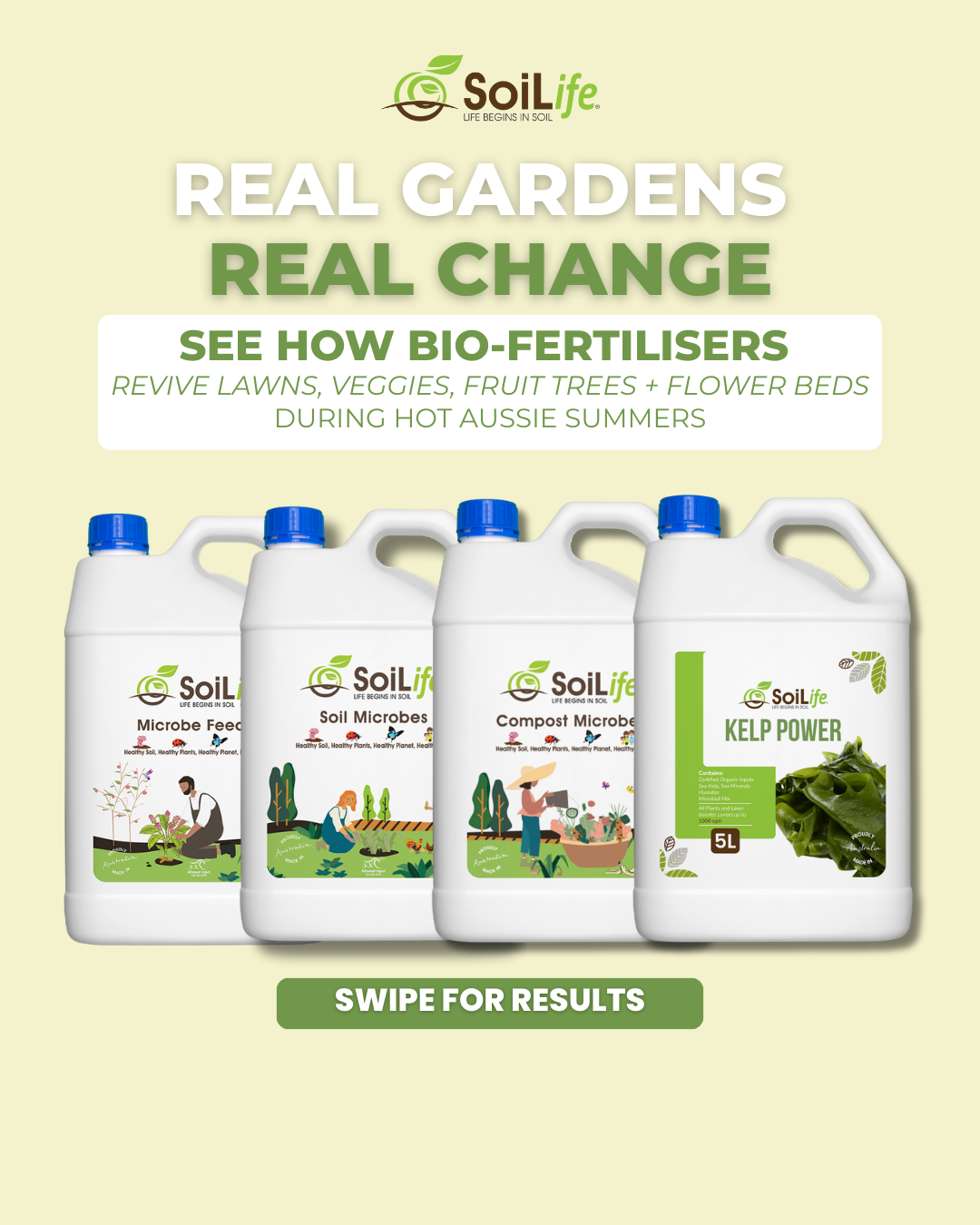 SoiLife Facebook ad: Heat-stressed garden? Dry soil?