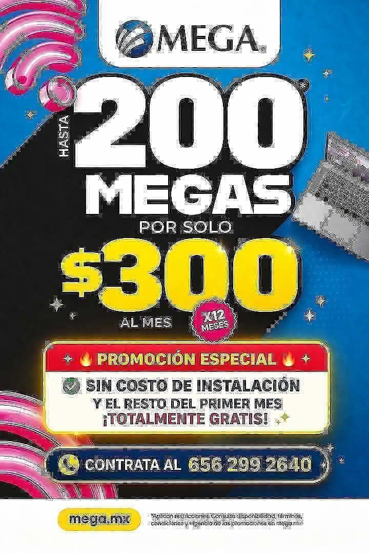 MEGA CONECTAMOS TU VIDA Facebook ad: �INTERNET SIN INTERRUPCIONES �