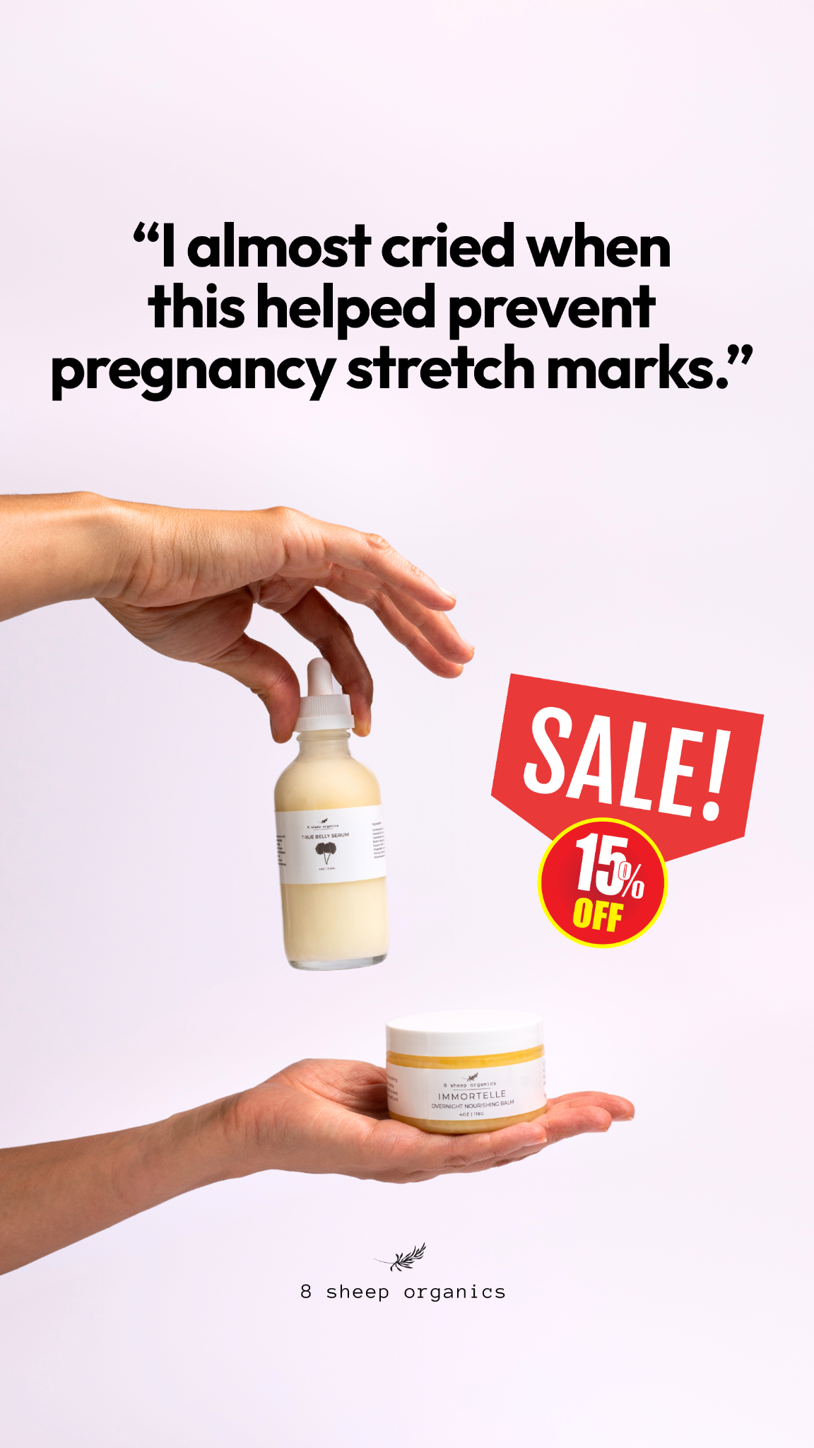 8 Sheep Organics Facebook ad