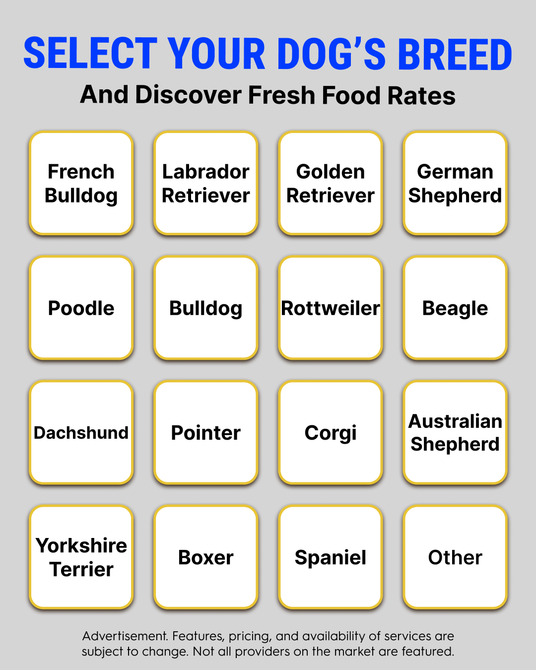 Top10.com - Pet Food Facebook ad