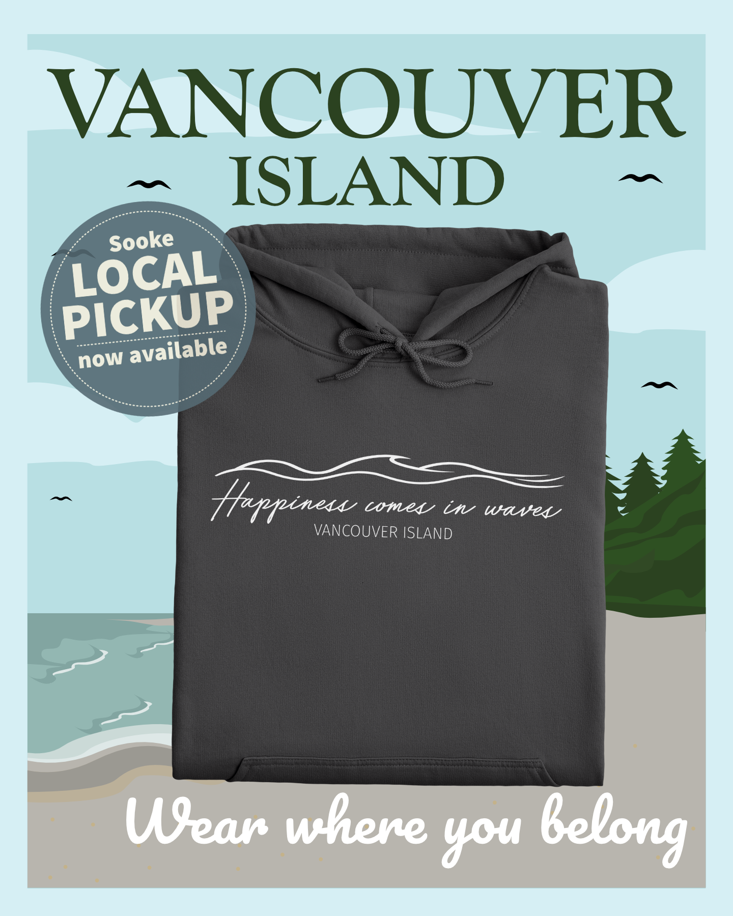Sooke Mercantile Facebook ad: Wear where you belong