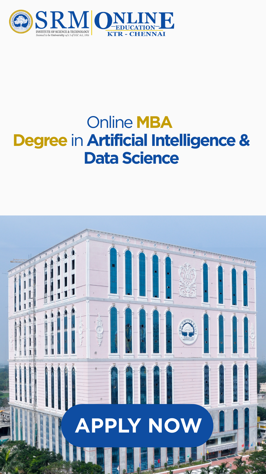 SRM Online Education Facebook ad