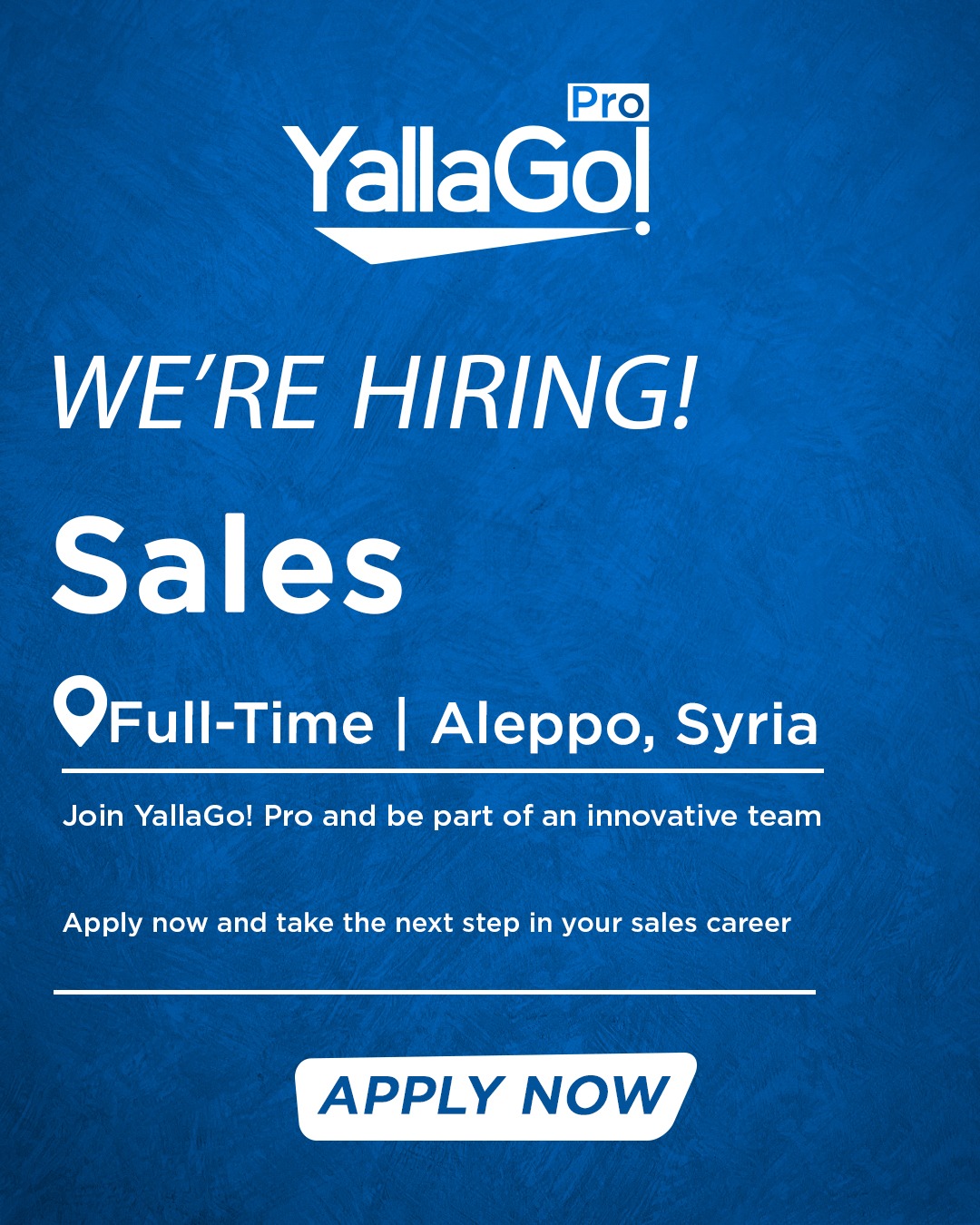 YallaGo Facebook ad: apply now