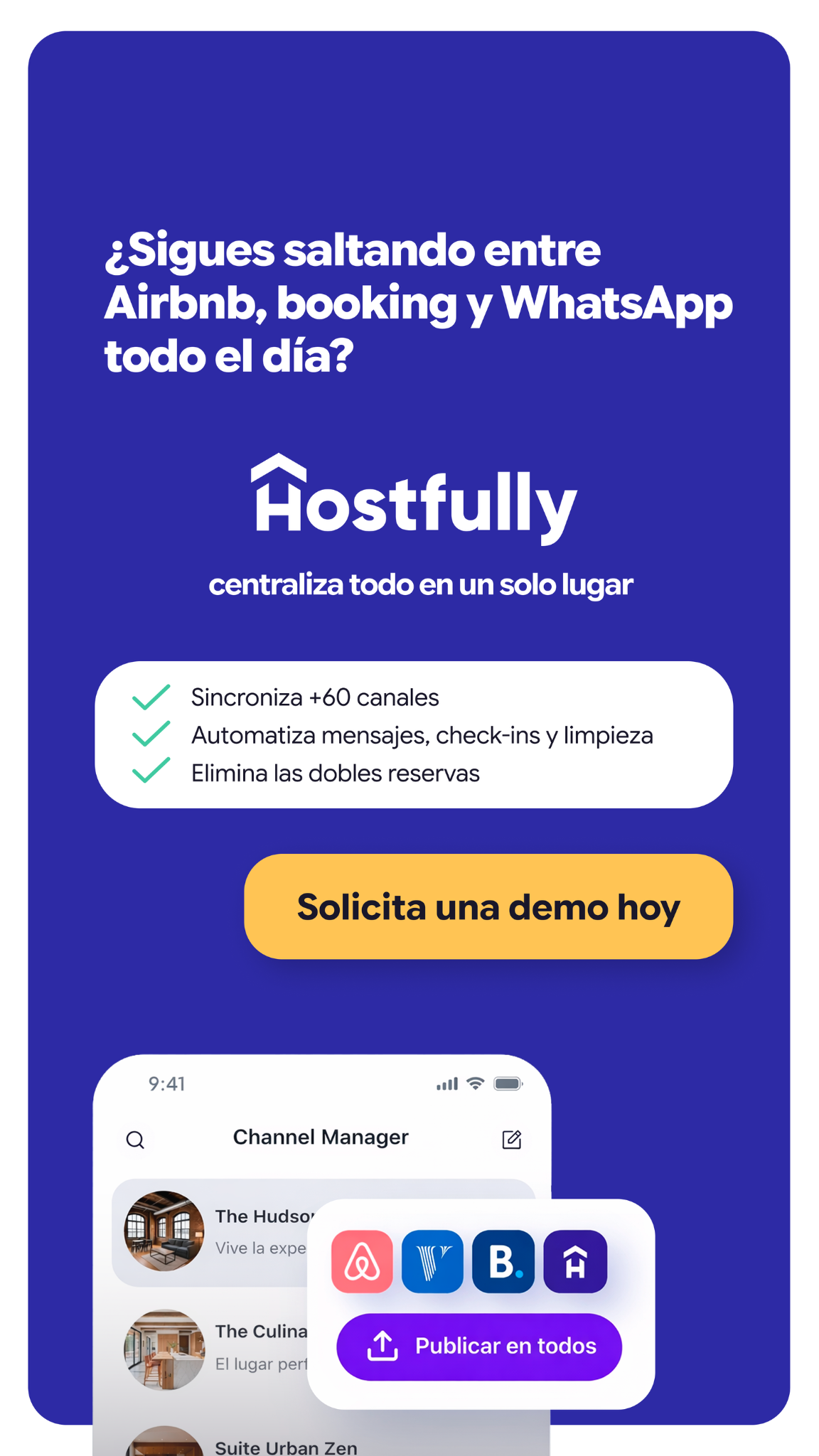 Hostfully México Facebook ad