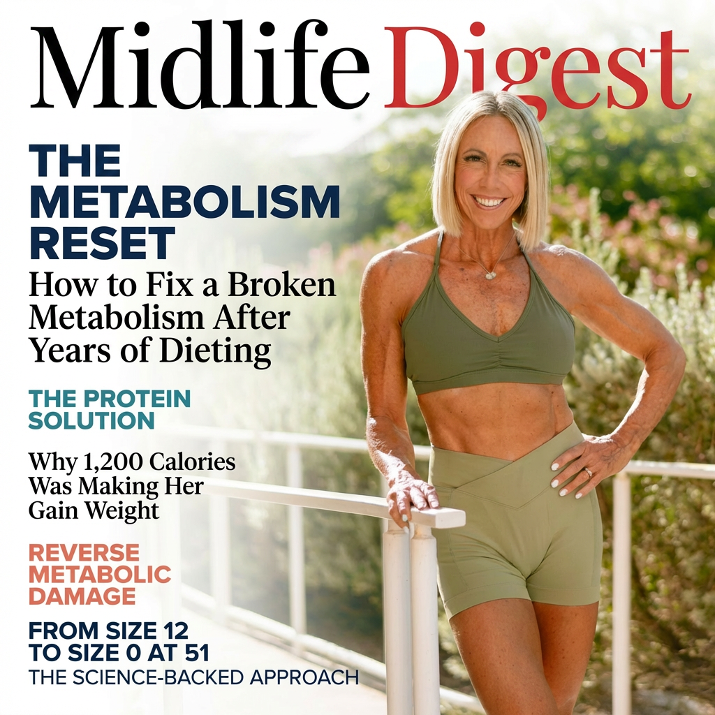 Midlife Digest Facebook ad: She lost 50lbs FIVE times, until she went cold turkey on…