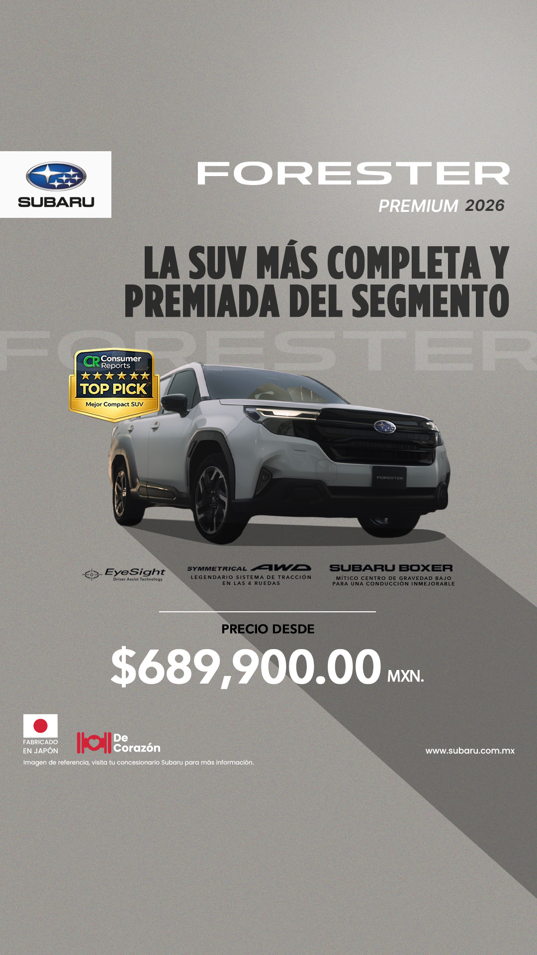 Subaru México Facebook ad