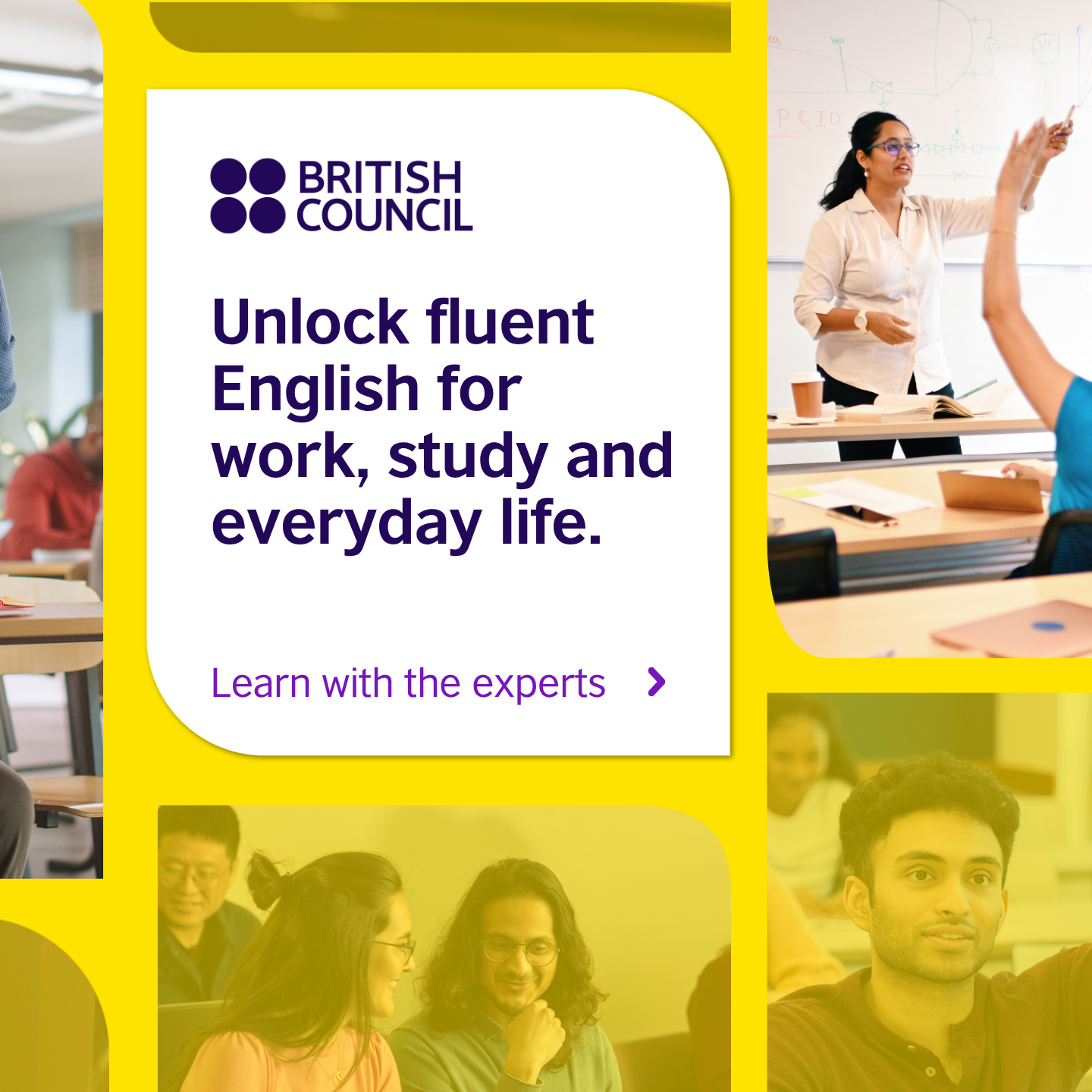 British Council India Facebook ad