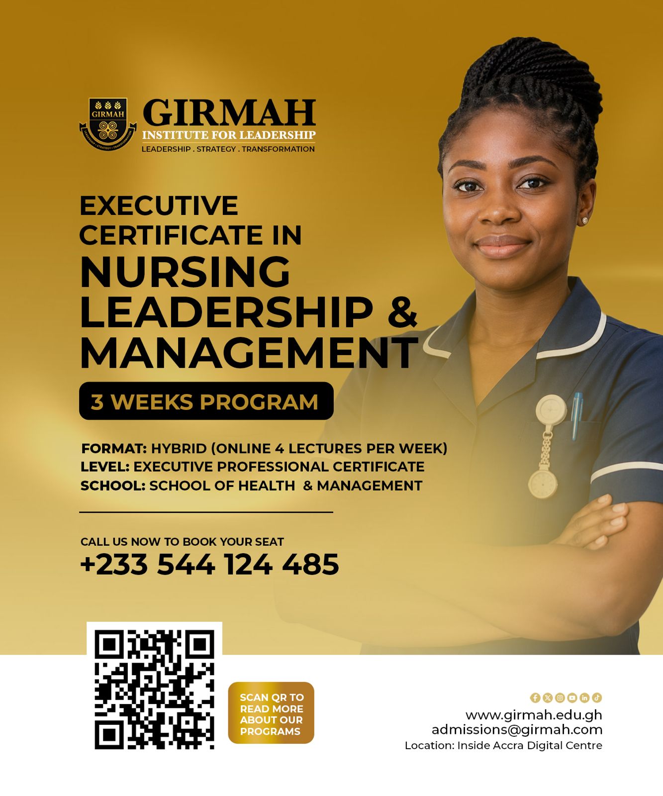 Girmah Institute for Leadership Facebook ad: You’re Already Leading. Now Learn to Lead Better.