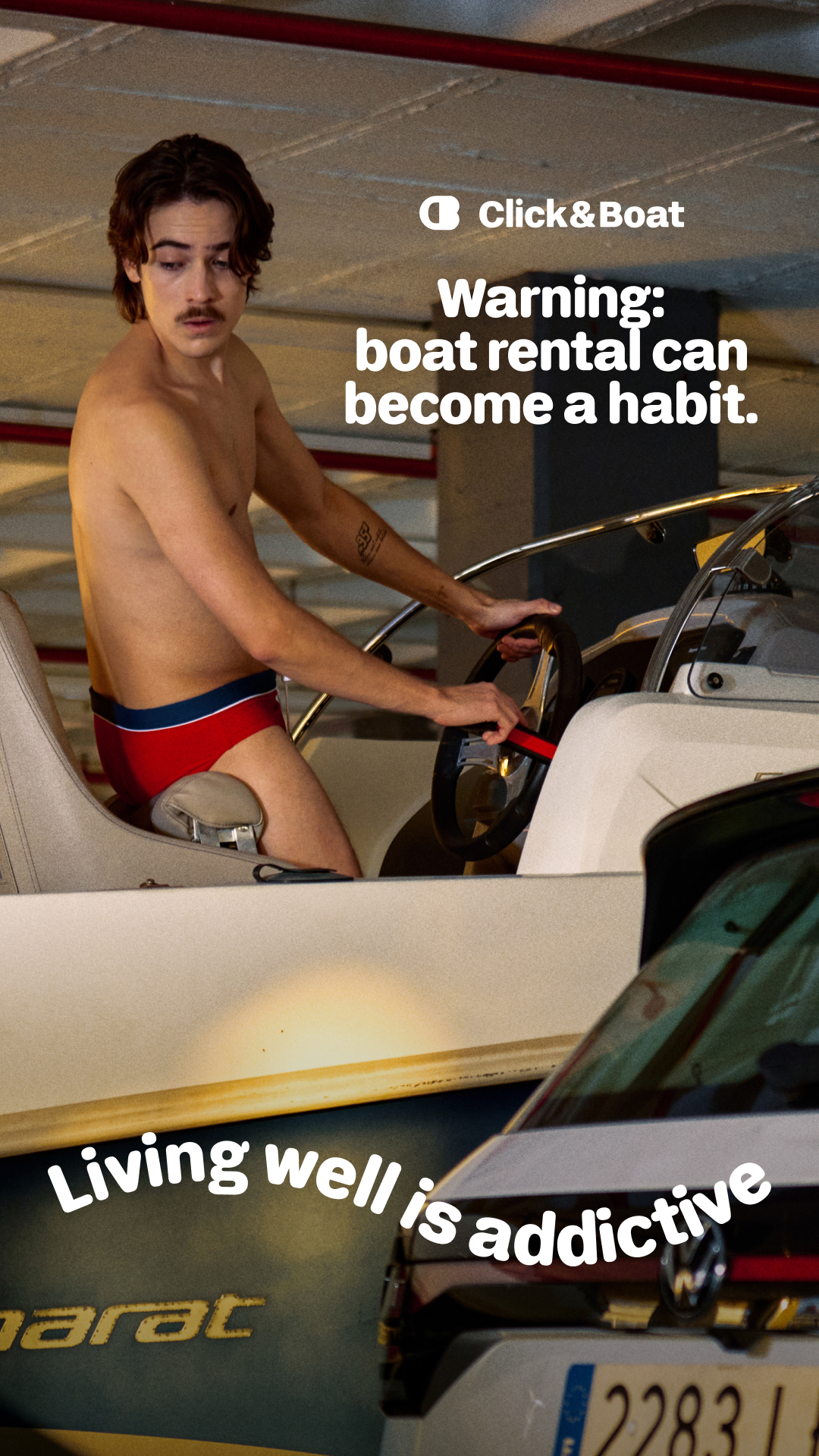 Click&Boat Facebook ad