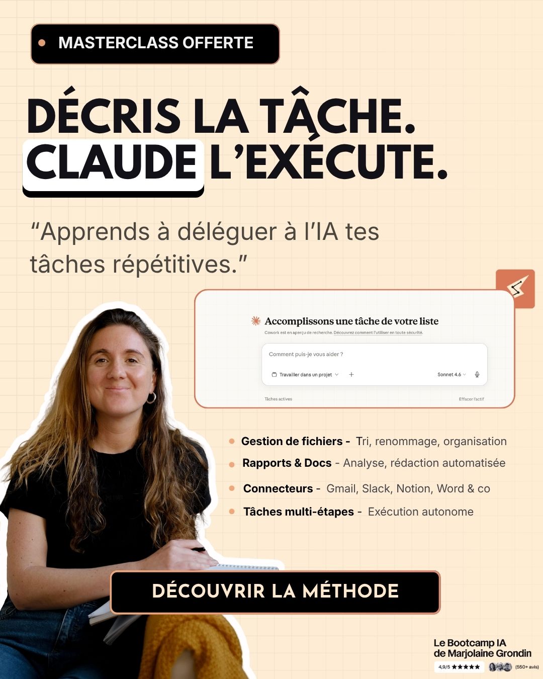 Marjolaine Grondin Facebook ad