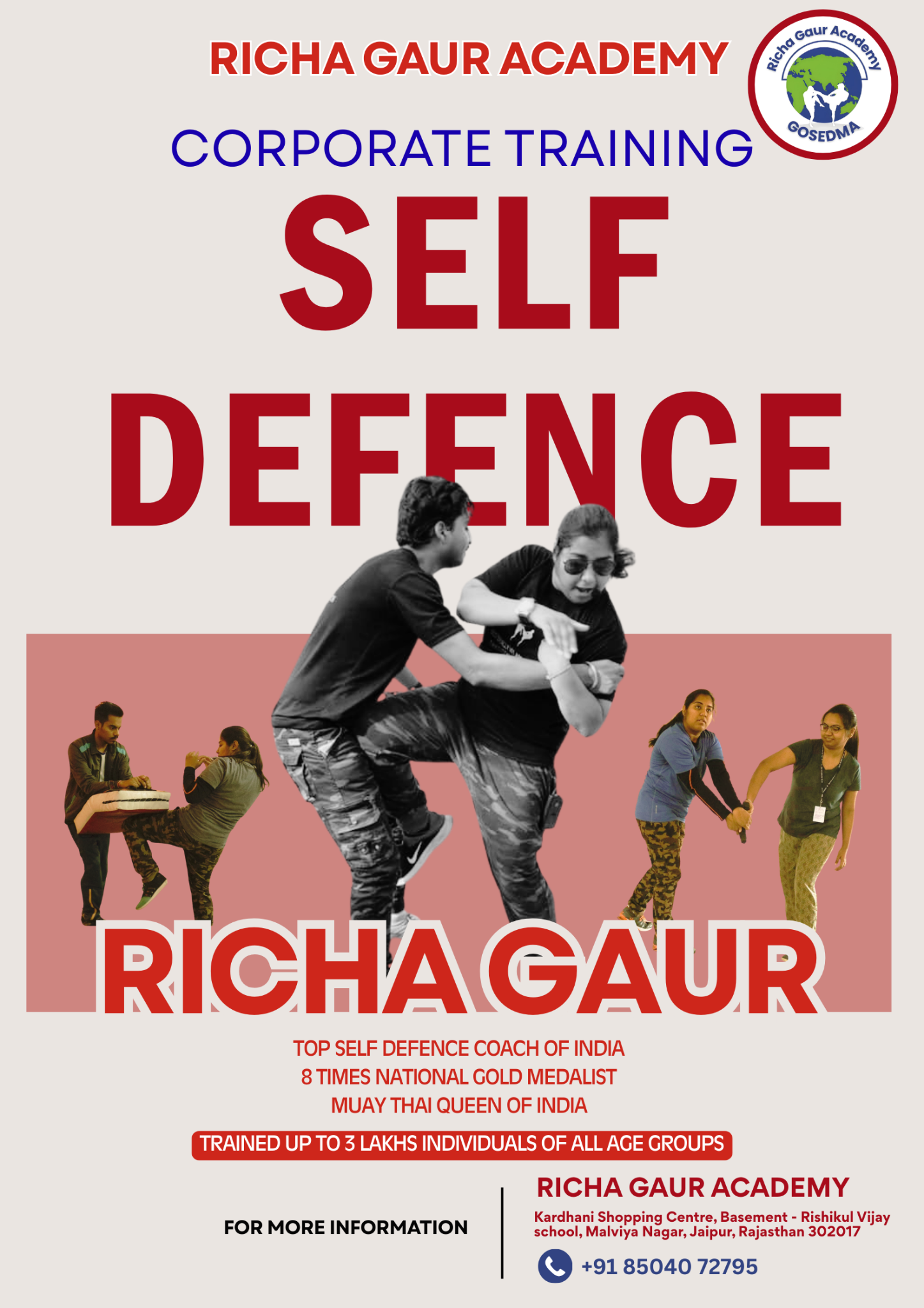 Global Institute Of Self Defence And Martial Arts / Richa Gaur Academy Facebook ad: Make yourself Mentally and Physically Fit with our…