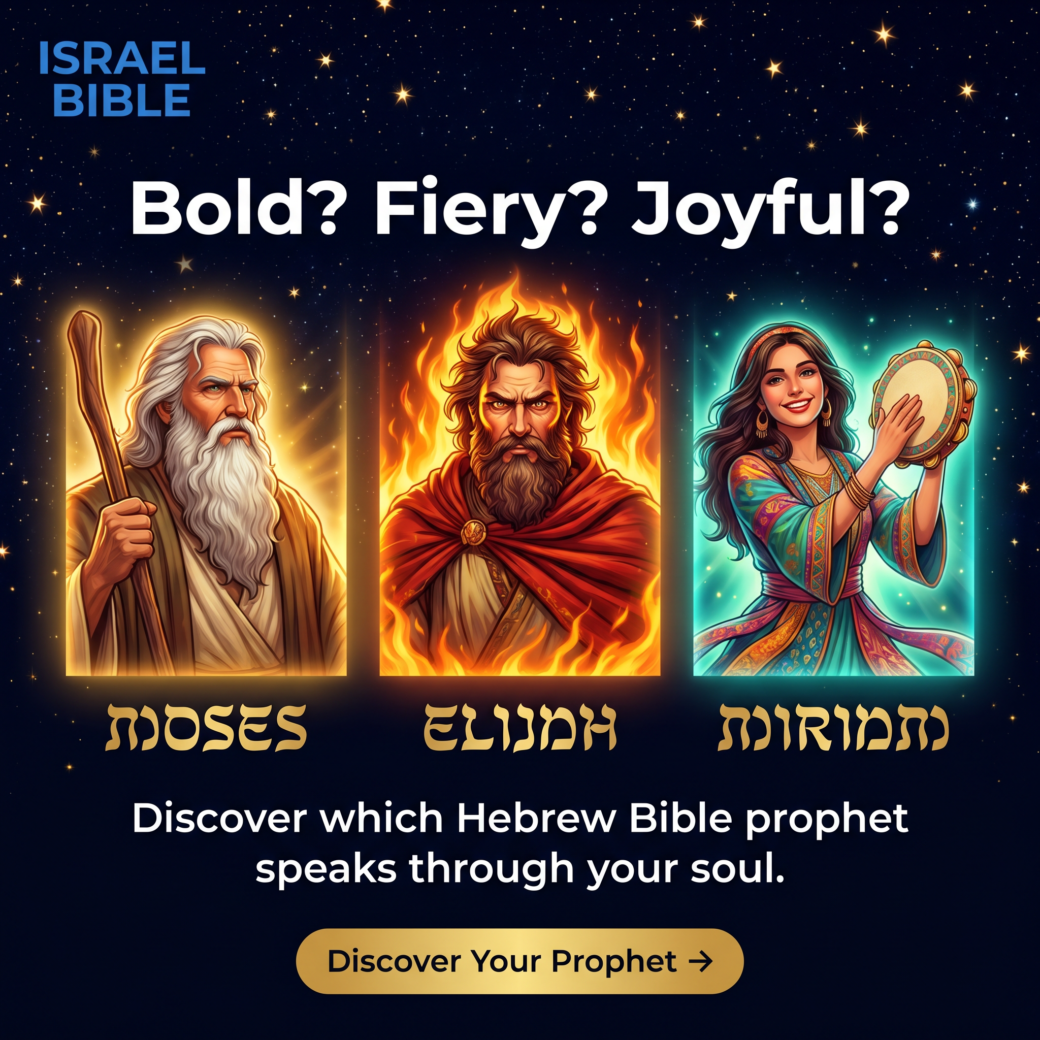 Israel365 Facebook ad: Discover Your Prophetic Personality