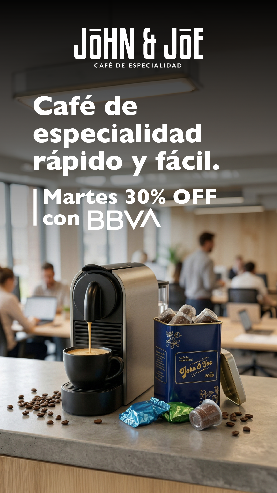 John and Joe Café de Especialidad Facebook ad