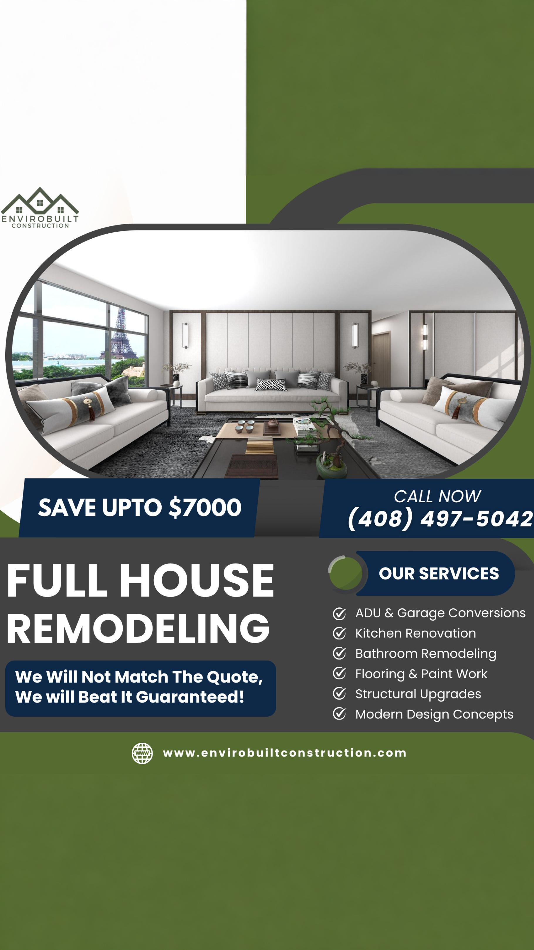 Envirobuilt Facebook ad: Get a free Quote
