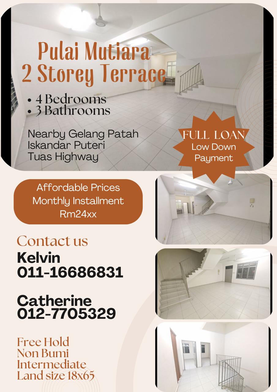 K&C Johor Property Management 产业管理 Facebook ad: 4Bedrooms+3Bathrooms Gated & Guarded