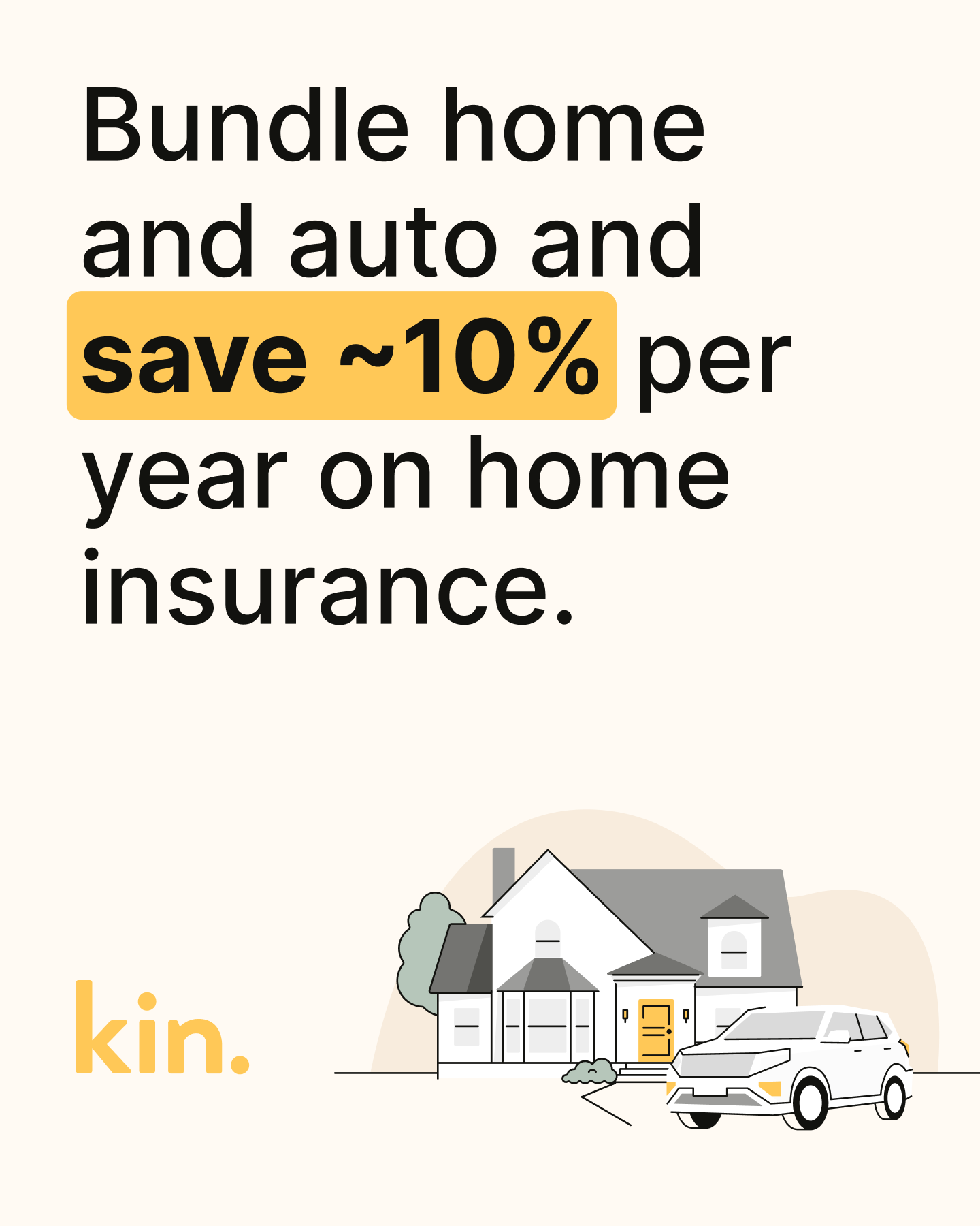 Kin Insurance Facebook ad