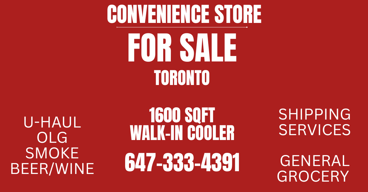 Prime Commercial Properties Facebook ad: PROFITABLE CONVENIENCE STORE FOR SALE, TORONTO