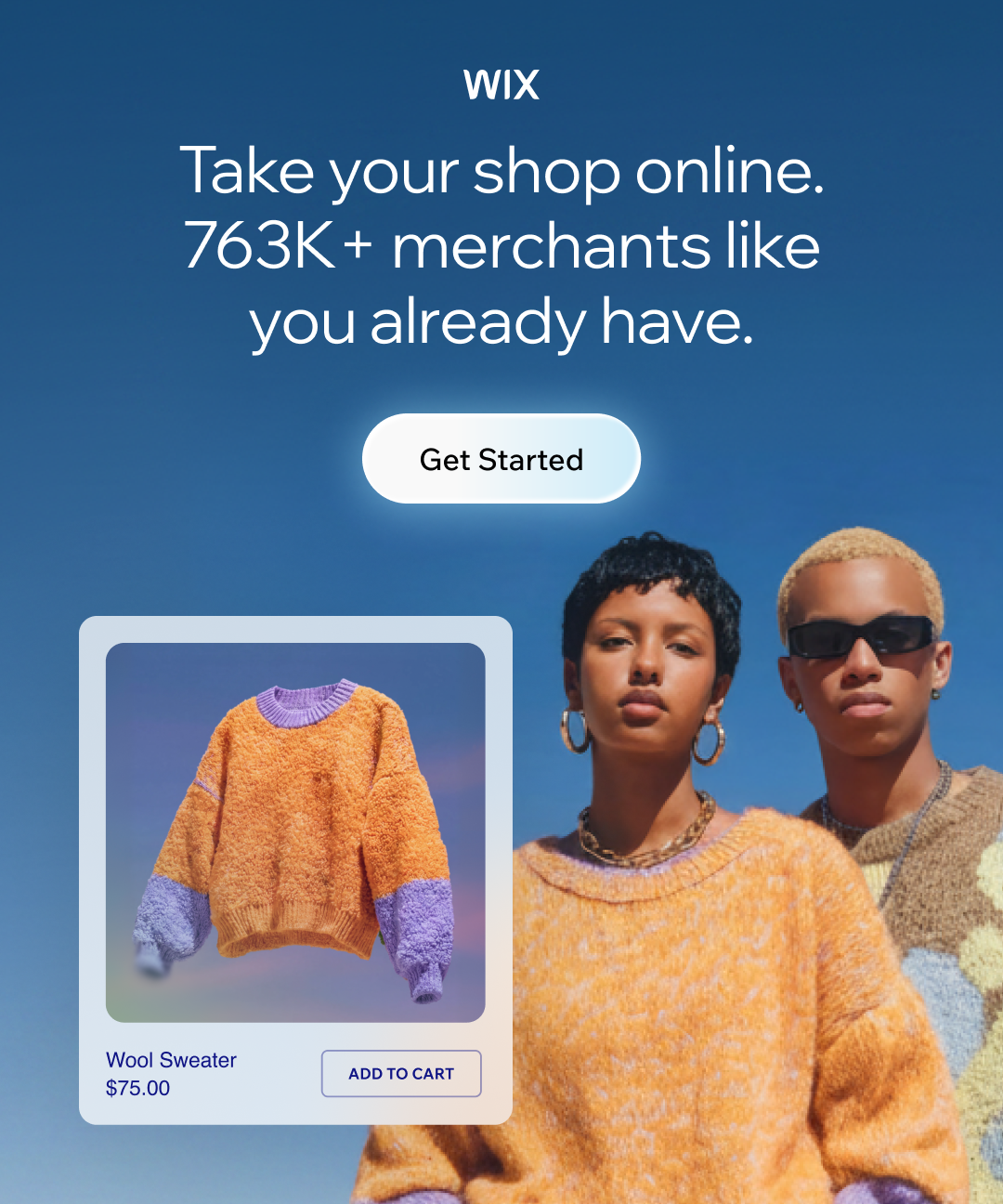 Wix Facebook ad