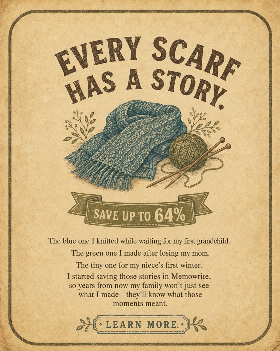 Memowrite Facebook ad