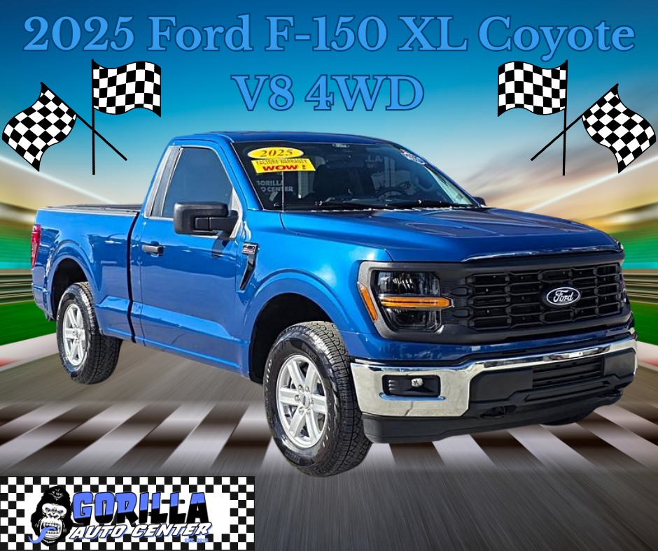 Gorilla Auto Center Facebook ad: 2025 Ford F-150 XL Coyote V8 4WD