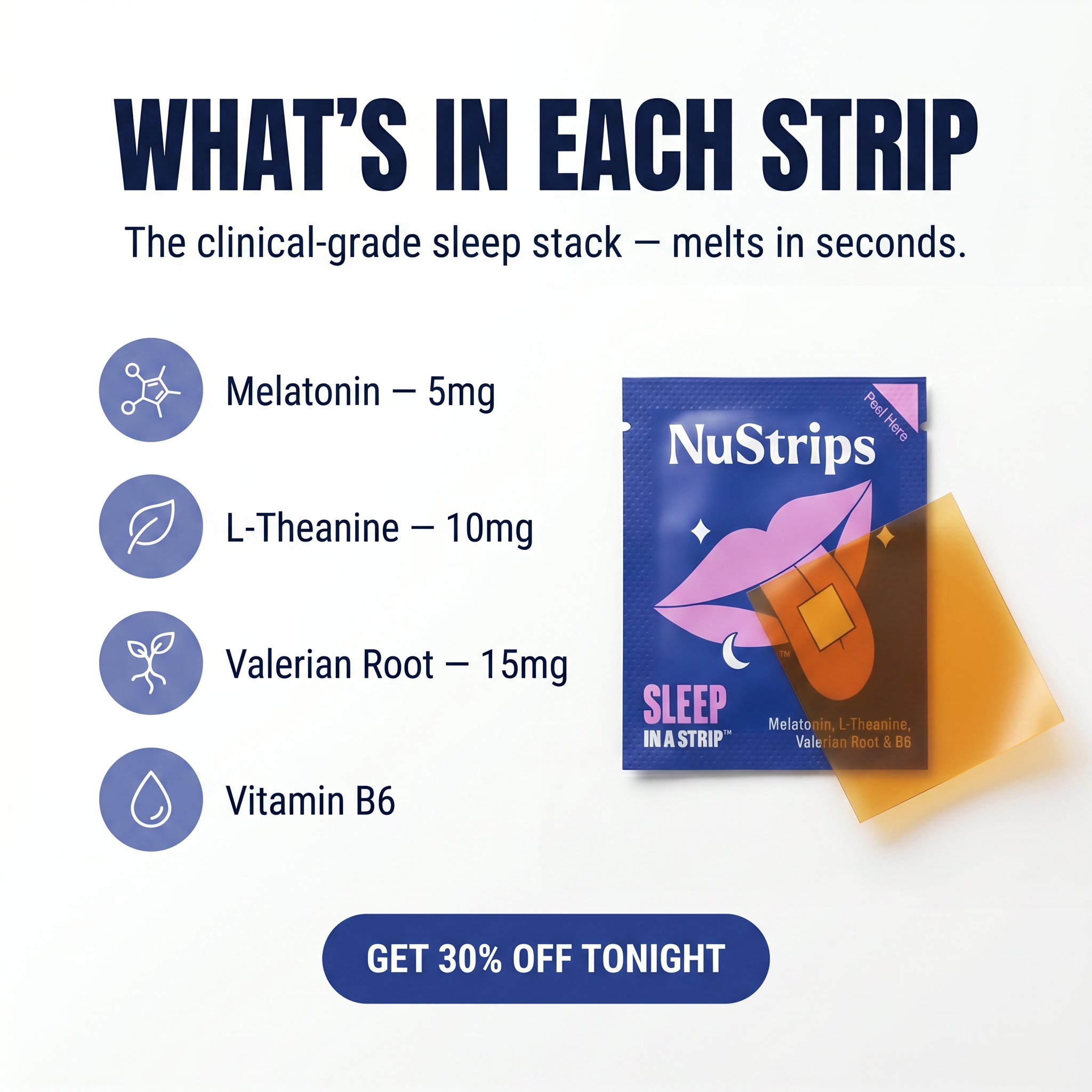 NuStrips Facebook ad
