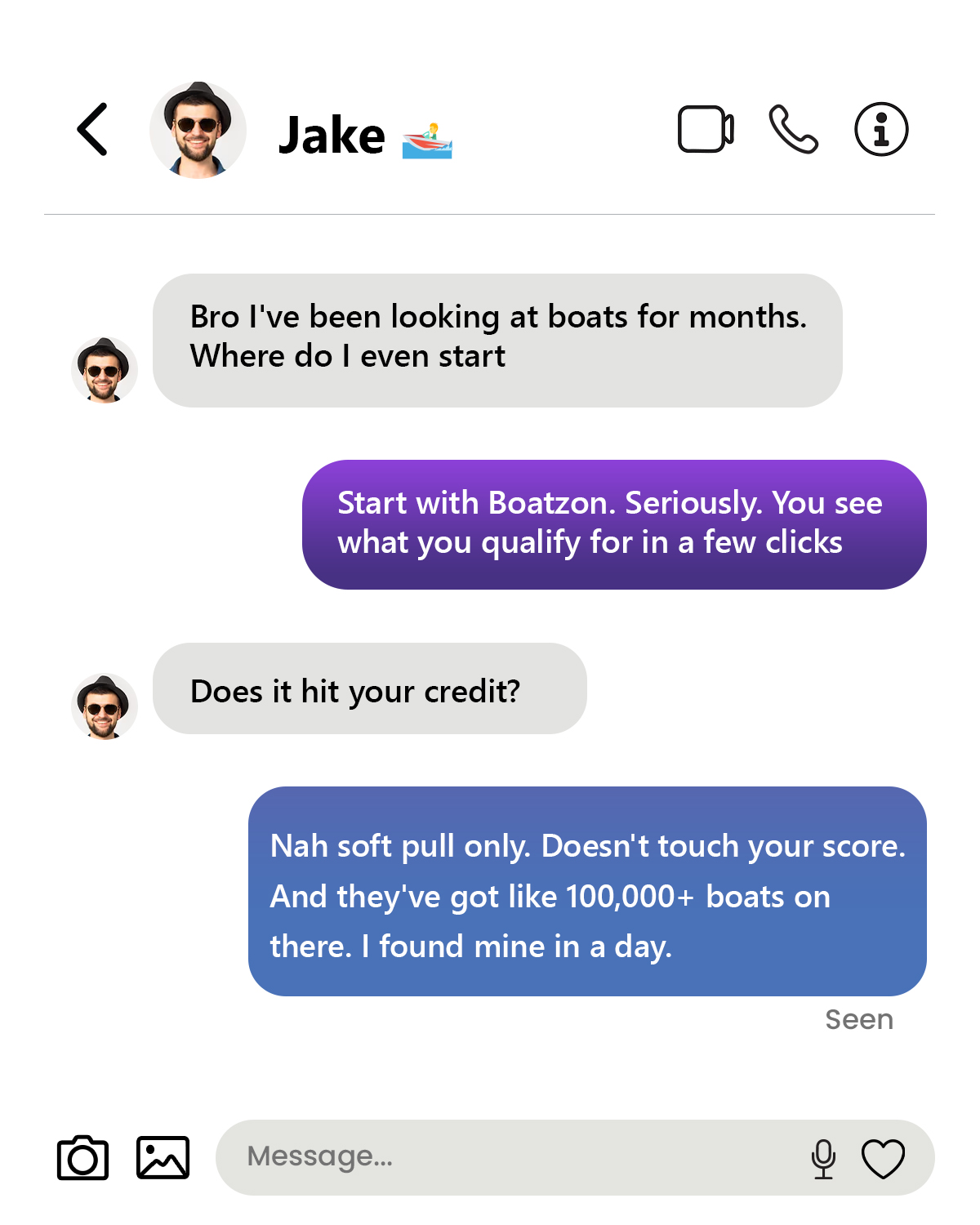 Boatzon Facebook ad
