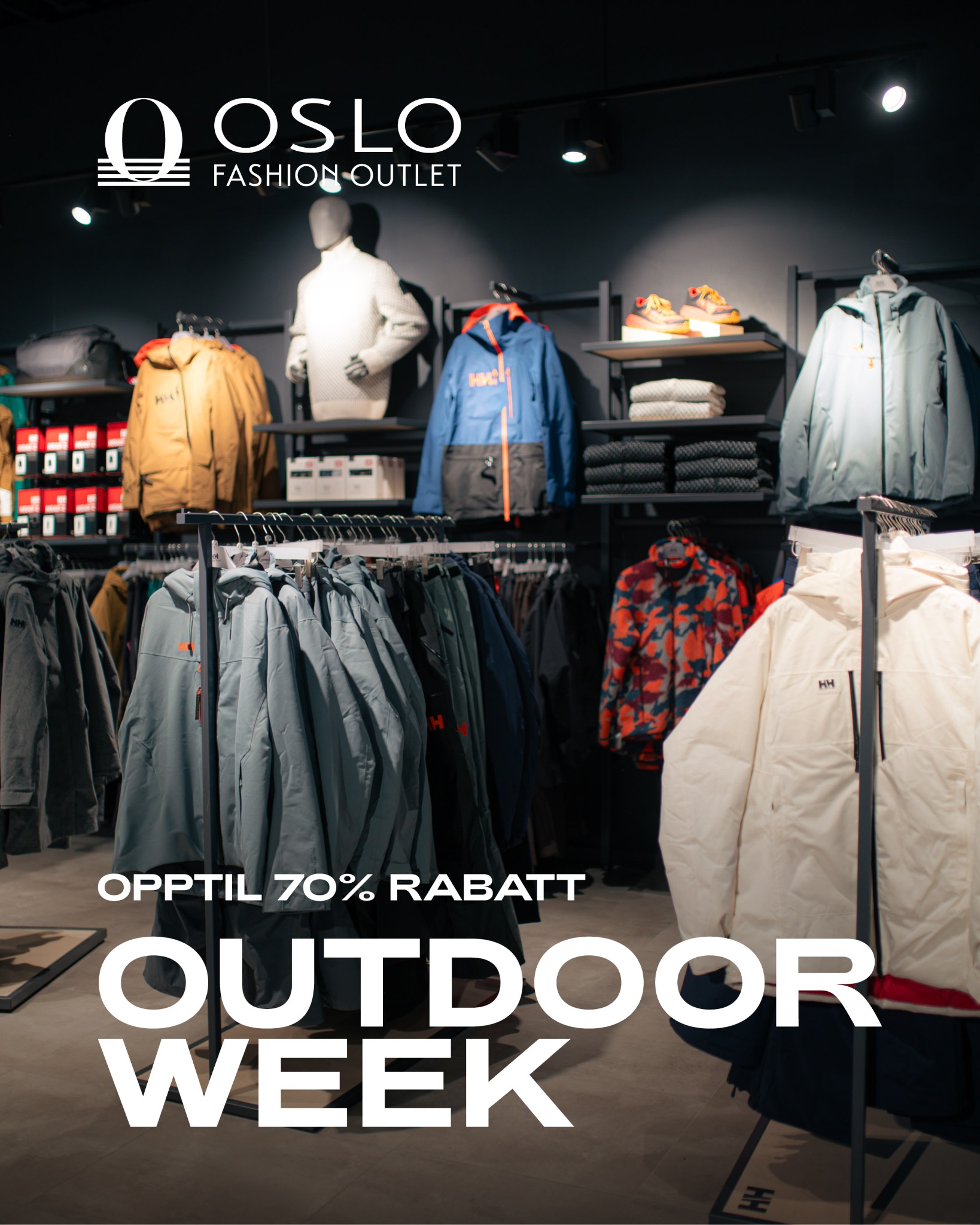 Oslo Fashion Outlet Facebook ad: Høstens outdoorfavoritter