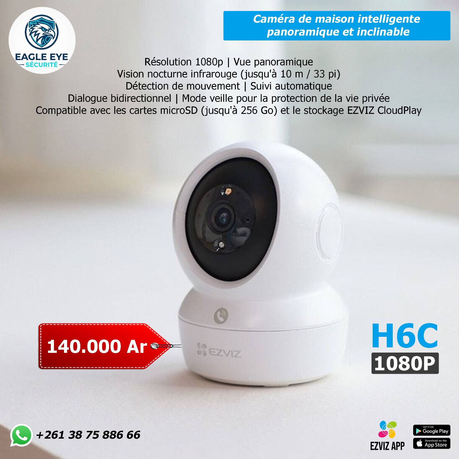 Eagle Eye Sécurité Facebook ad: ARRIVAGE CAMERA DE SURVEILLANCE