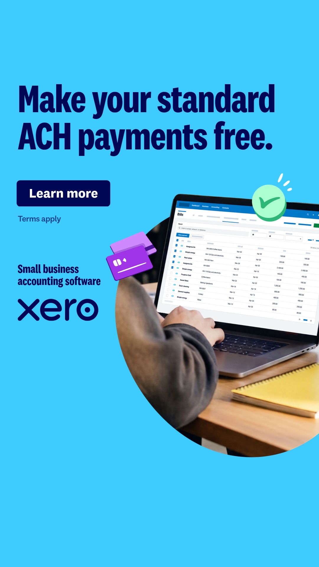 Xero Facebook ad