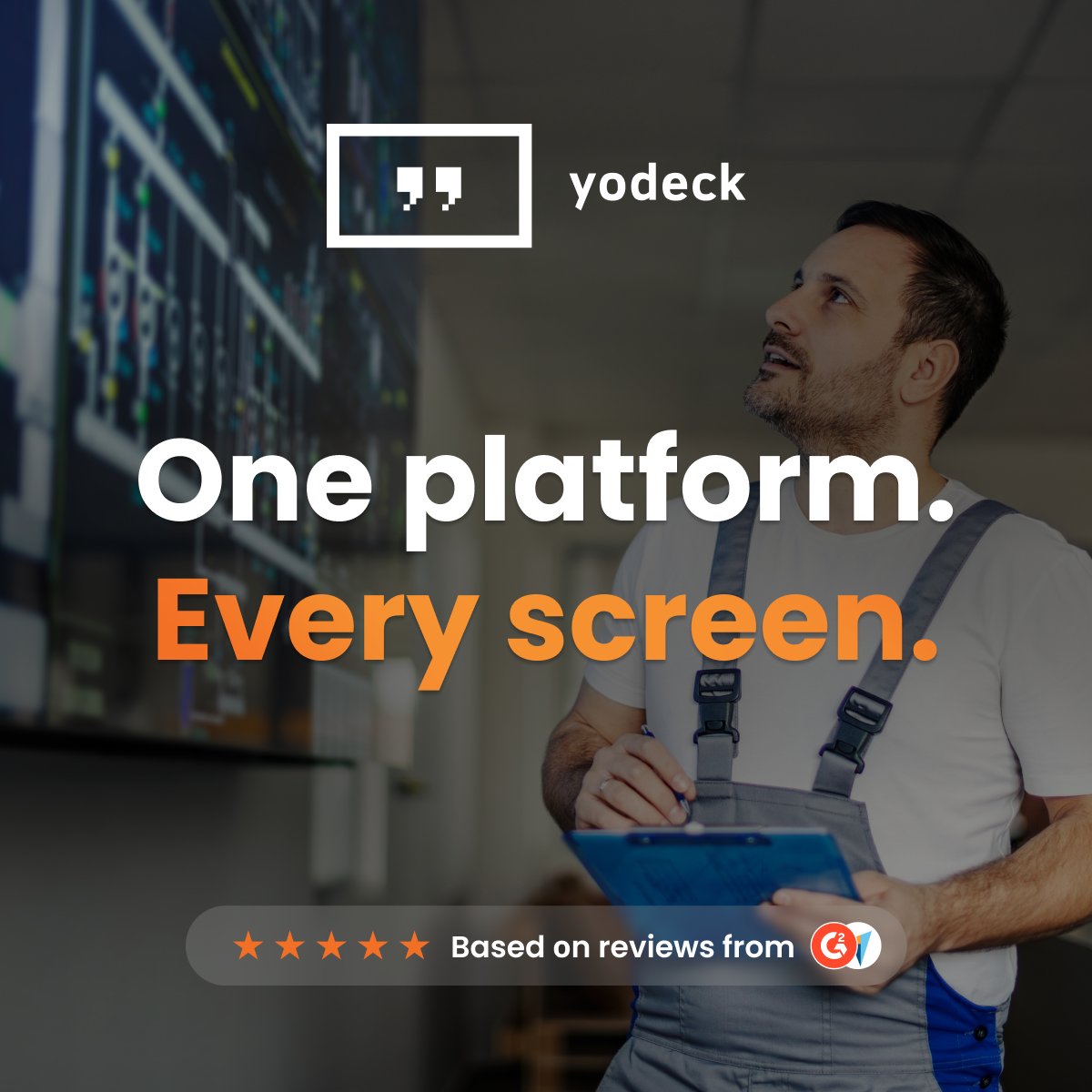 We are Yodeck Facebook ad