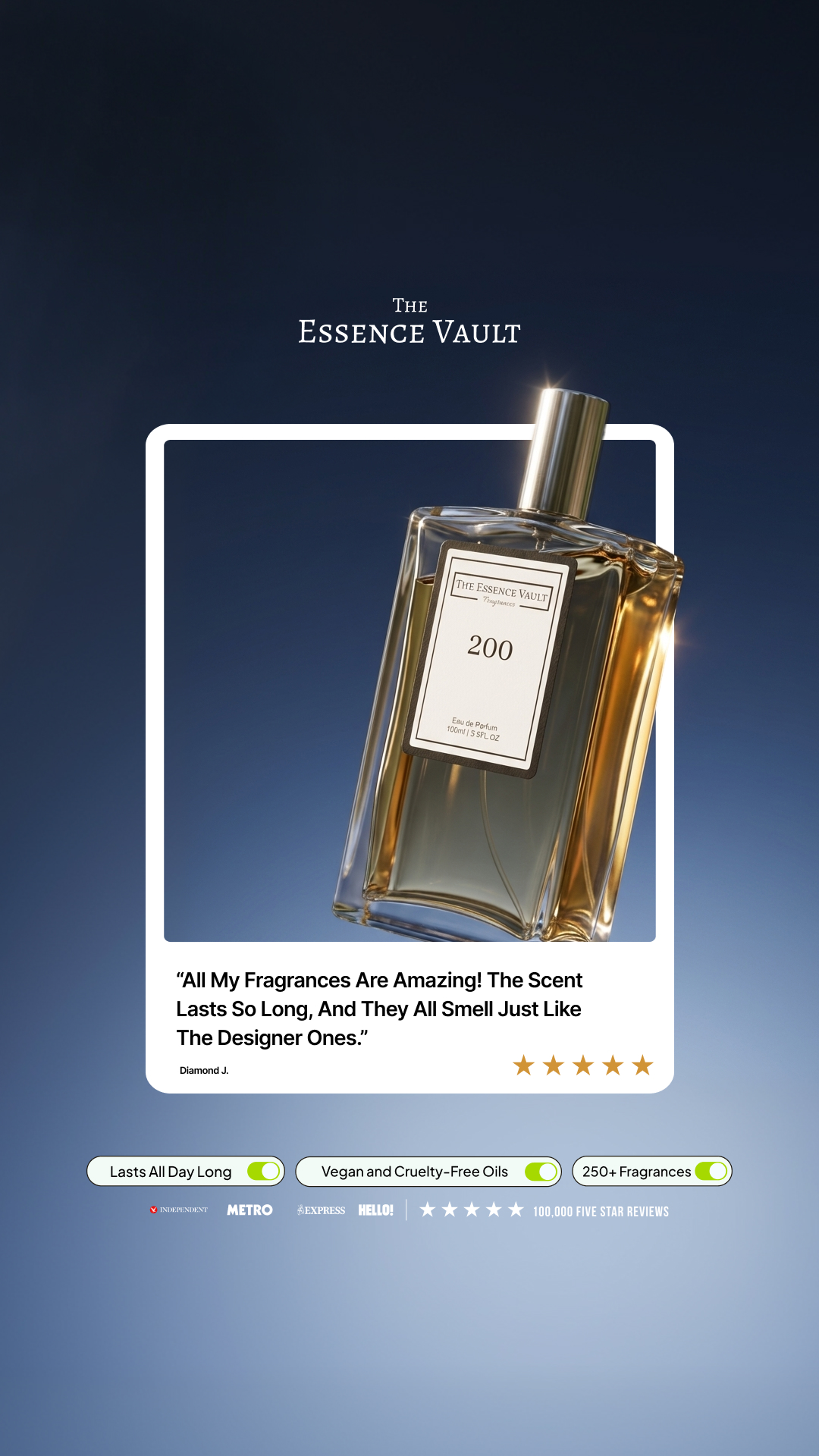 The Essence Vault Facebook ad