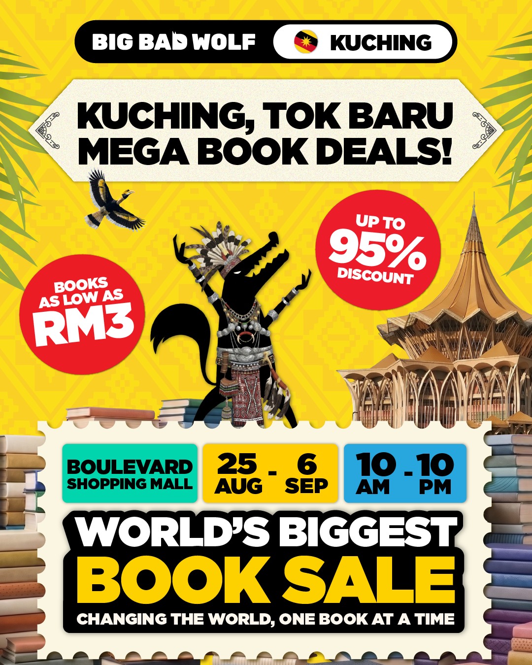 Big Bad Wolf Books Facebook ad