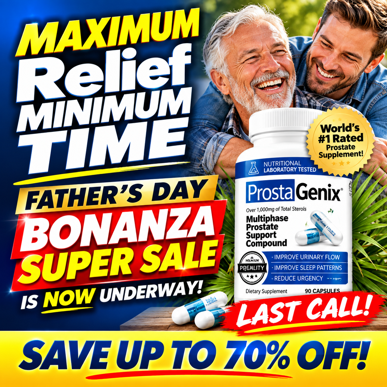 ProstaGenix.com Facebook ad: Learn How You Can Finally End Your Prostate Troubles