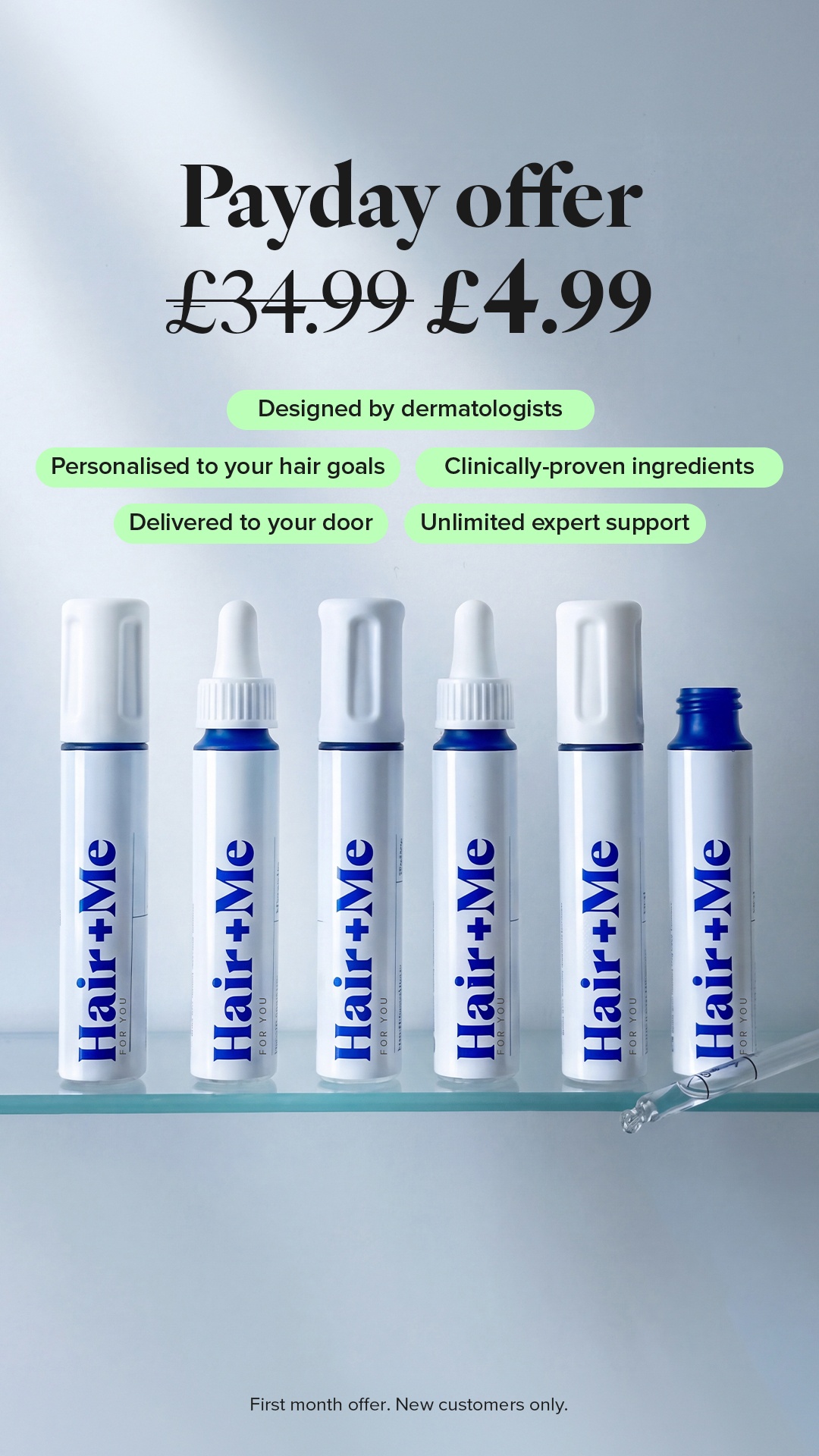 Hair + Me Facebook ad: Get growing for just £4.99