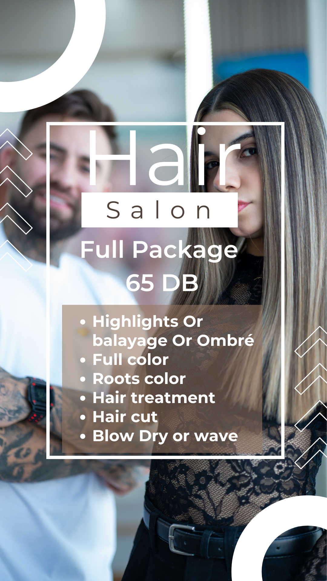 Hadi salon bahrain Facebook ad