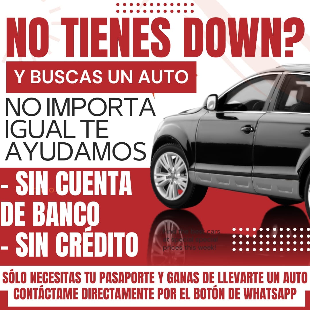 Florida auto sales Facebook ad: QUE ESPERAS PARA VISITARNOS?