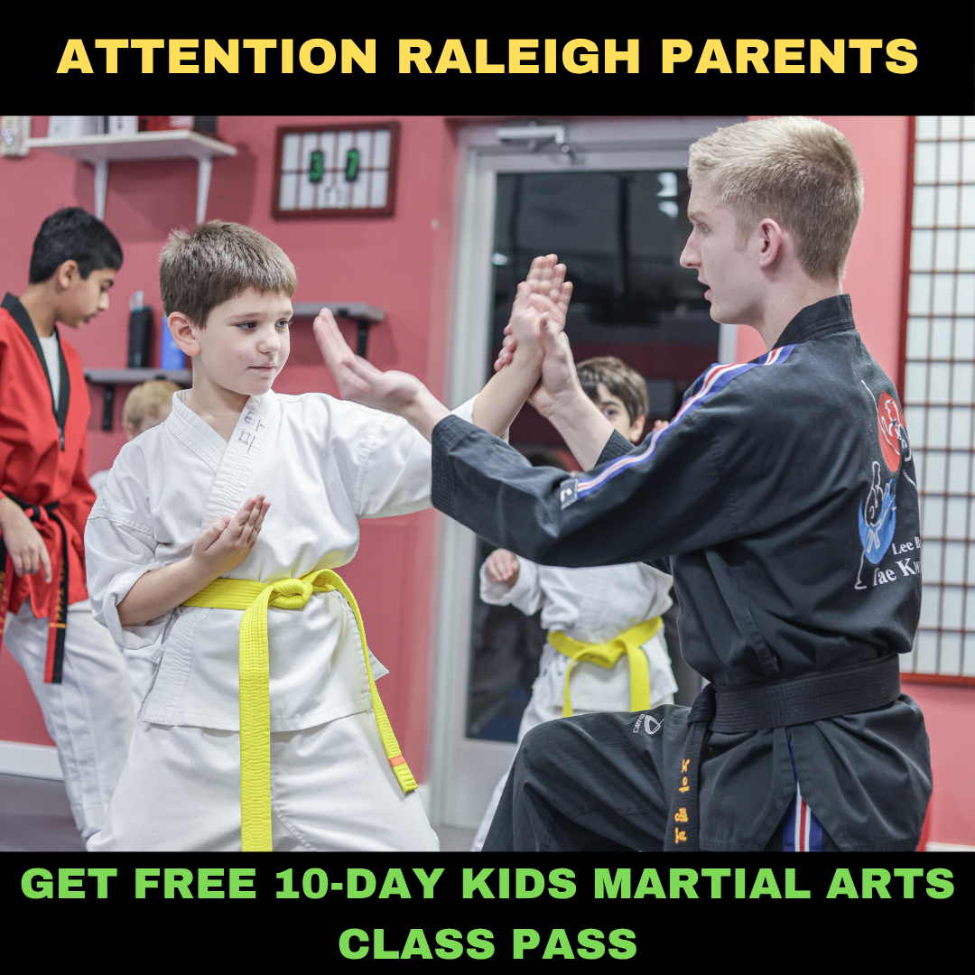 Lee Brothers Raleigh Facebook ad: Want a FREE 10-Day, Kids Martial Arts Class Pass?