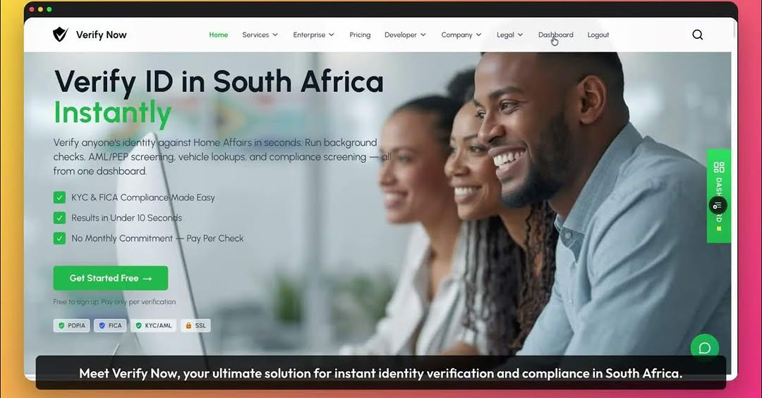 Verify Now Facebook ad