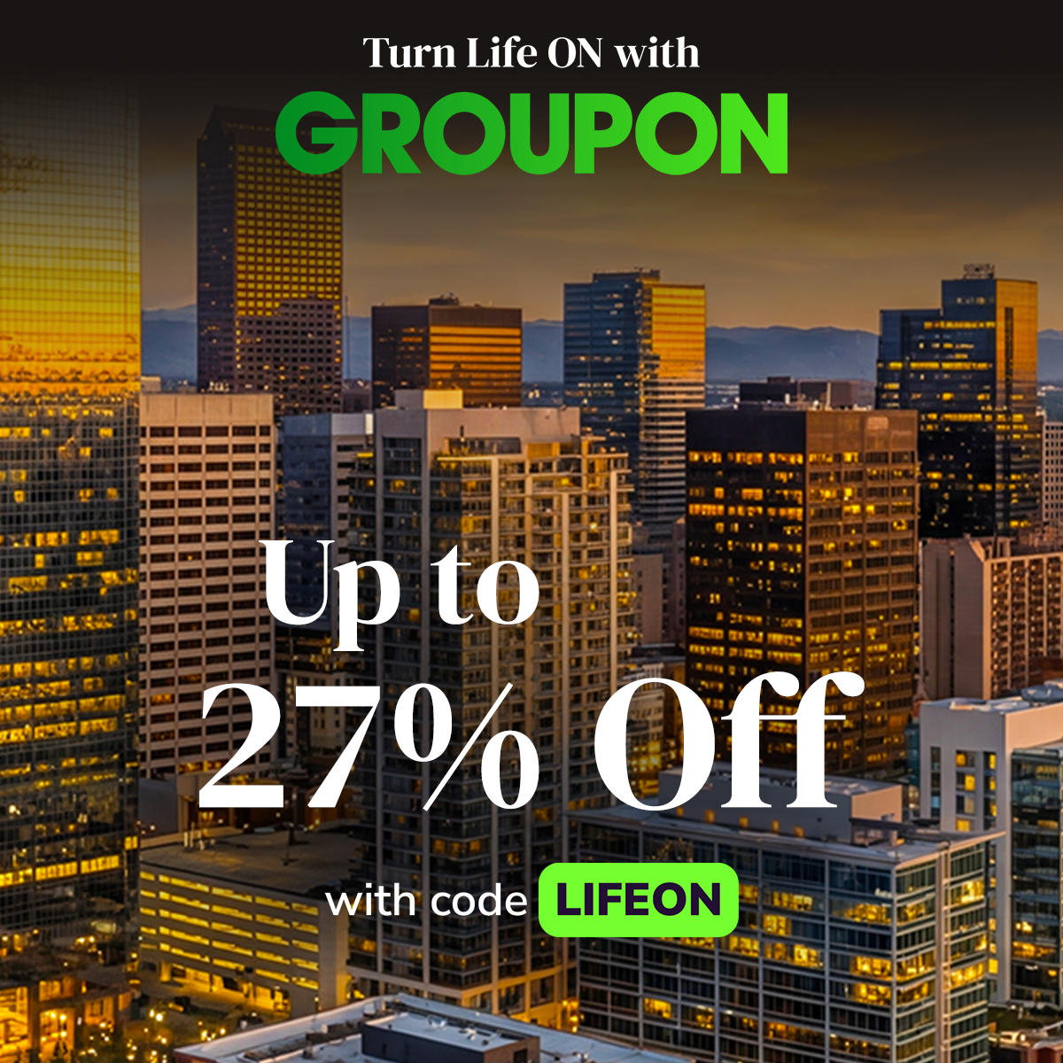 Groupon Facebook ad