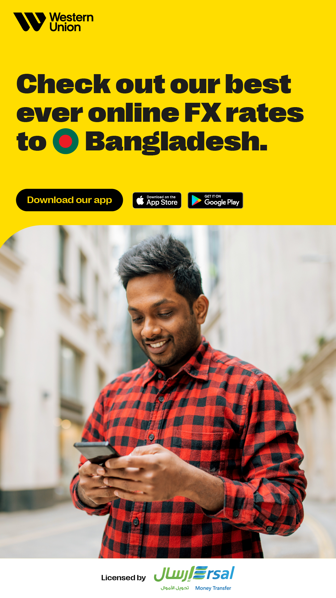Western Union Facebook ad