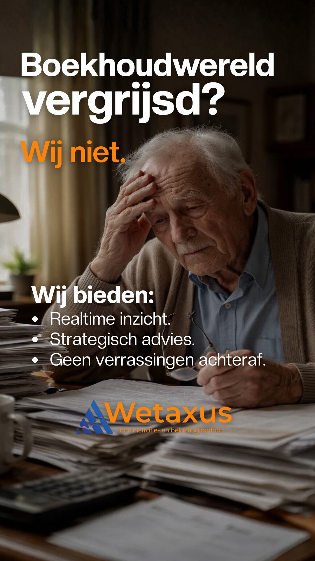 Administratiekantoor Wetaxus Facebook ad: Plan je gratis strategiecall